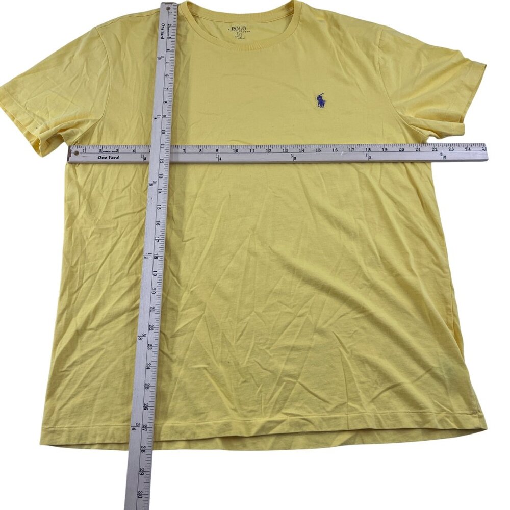 Yellow Polo Ralph Lauren Mens‎ T-Shirt Large 100% Cotton - Picture 2 of 5